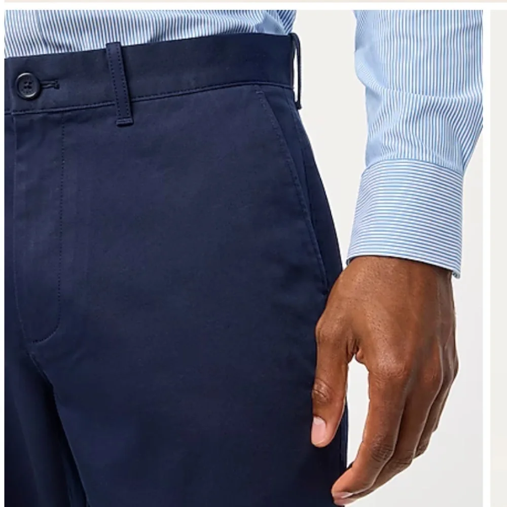 J. Crew Factory Mens Navy Slim Fit Athletic Chino Pants NWT